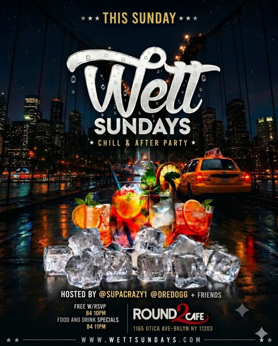 Wett Sundays flyer or graphic.
