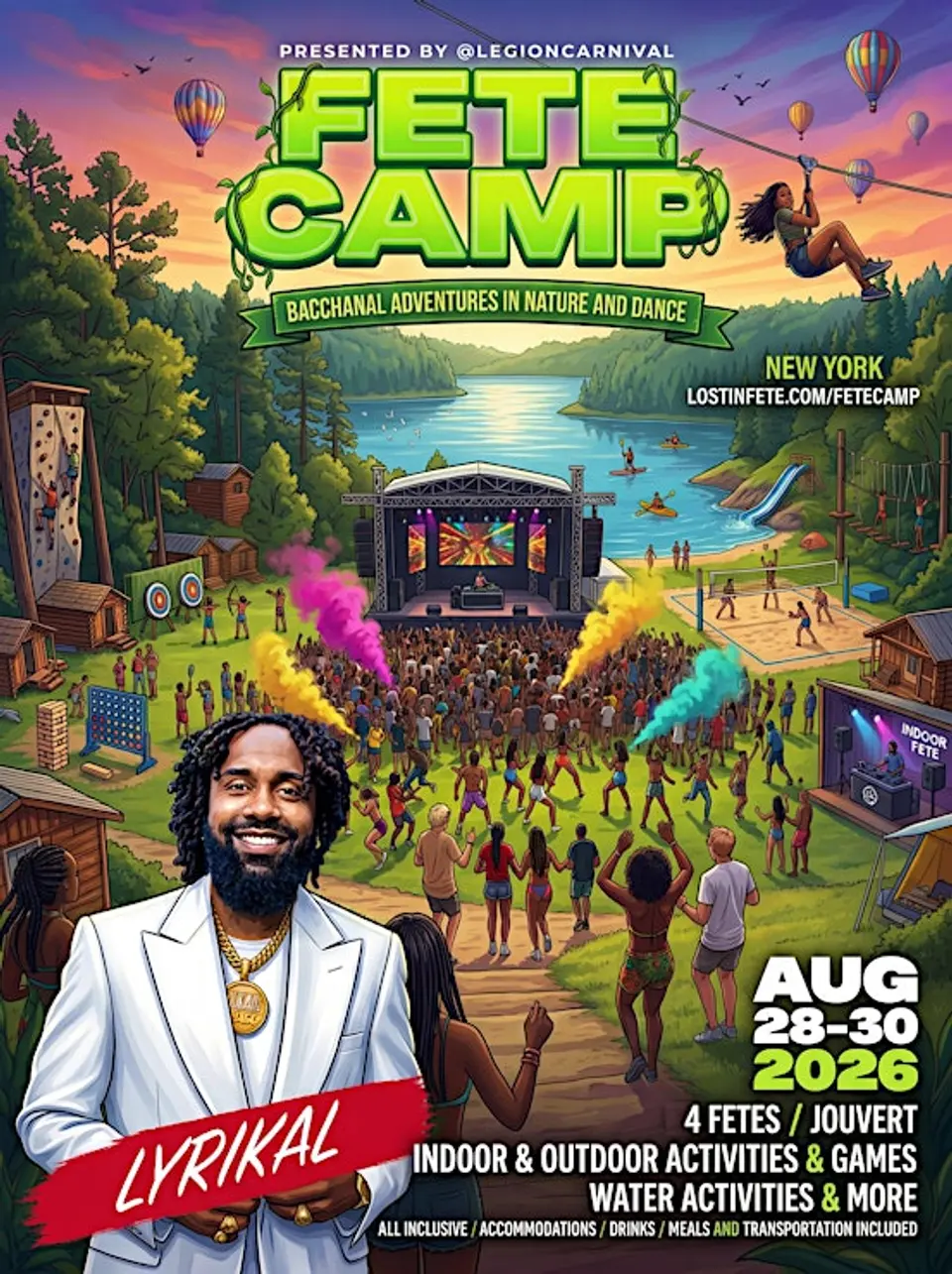 Fete Camp: All-Inclusive Soca Summer Camp Experience flyer or graphic.