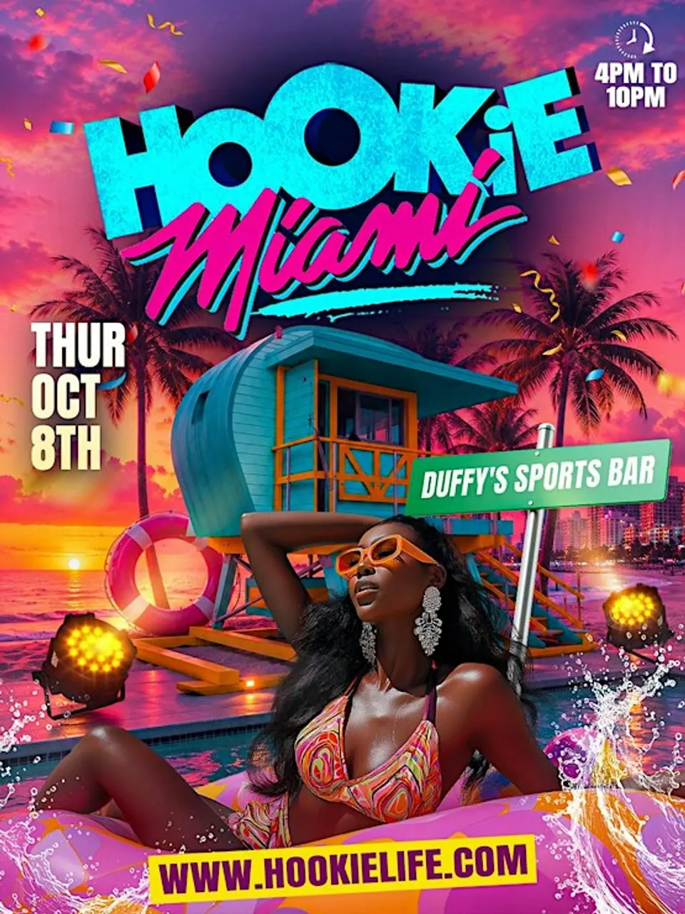 Hookie Miami flyer or graphic.