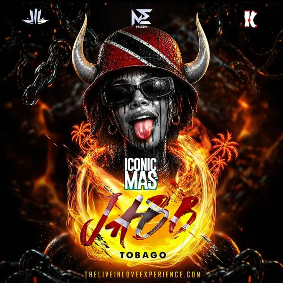 Jabb Tobago - Iconic Mas J’ouvert flyer or graphic.