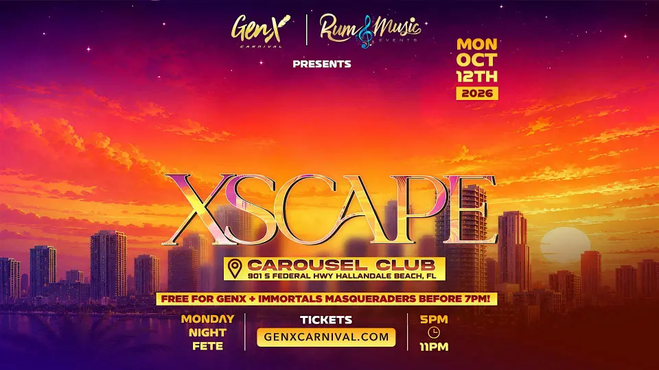 Xscape flyer or graphic.