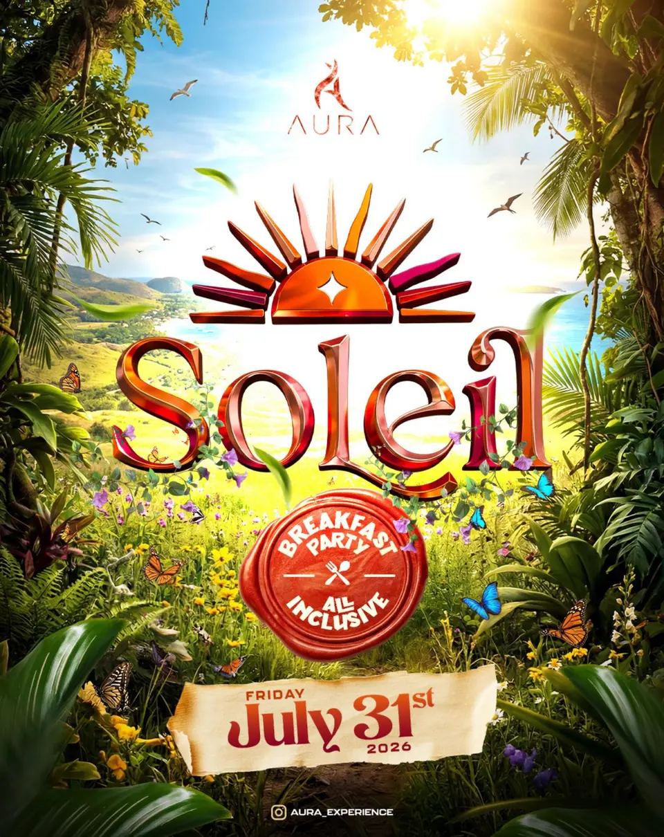 Soleil flyer or graphic.