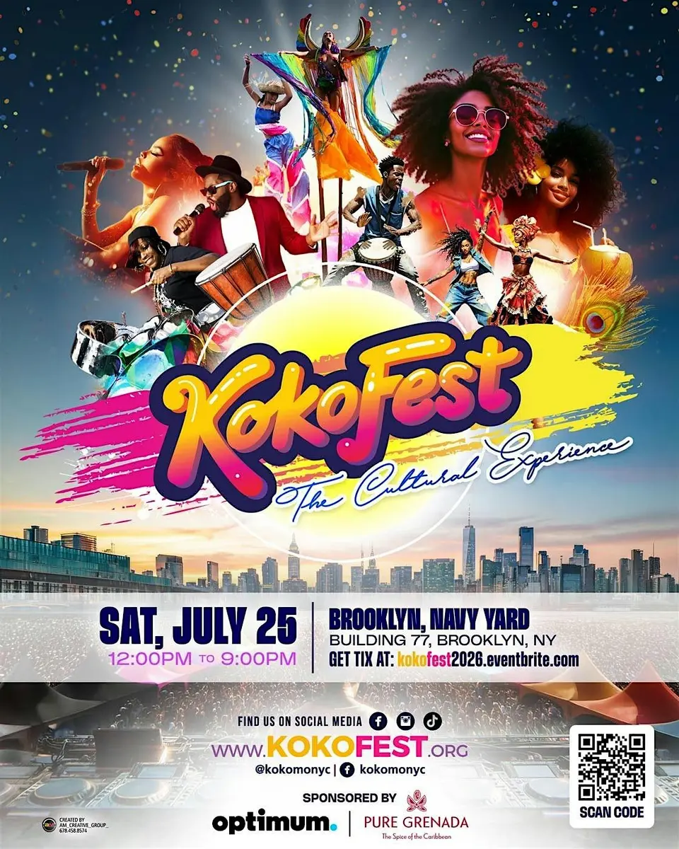 Kokofest 2026 “ the Cultural Experience” Brooklyn flyer or graphic.