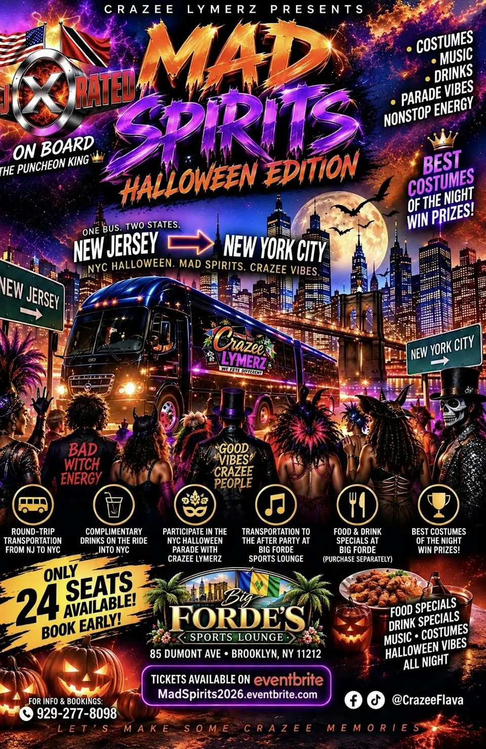 Mad Spirits: Halloween Edition flyer or graphic.