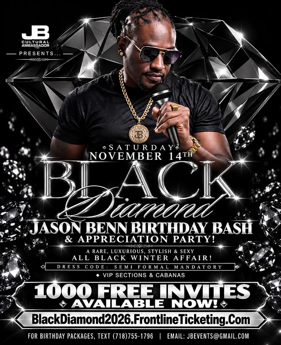 Black Diamond All Black Winter Affair flyer or graphic.