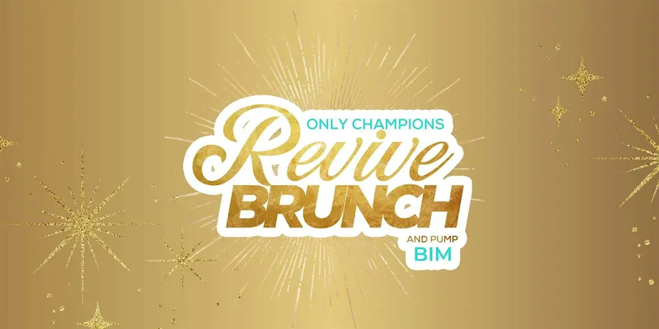 Revive Brunch + Pump : Barbados flyer or graphic.