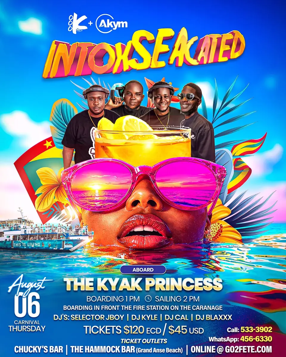 Intoxseacated flyer or graphic.