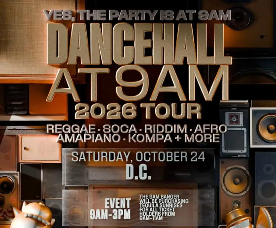 Dancehall at 9AM flyer or graphic.
