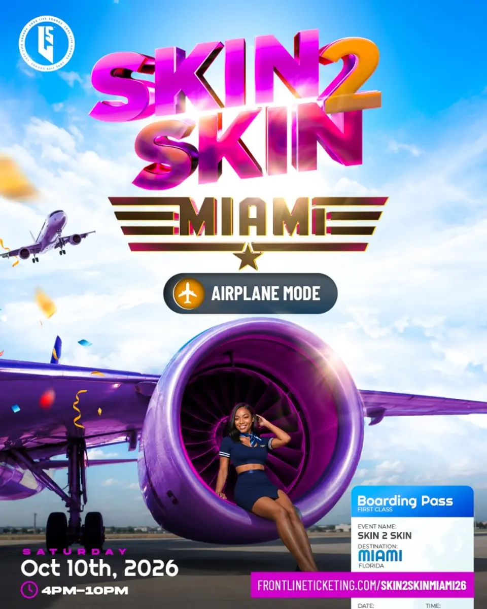 Skin2Skin Miami 26’ flyer or graphic.