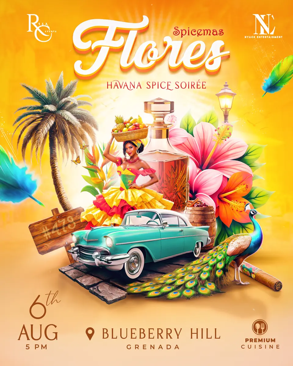 FLORES - Premium Food Inclusive flyer or graphic.