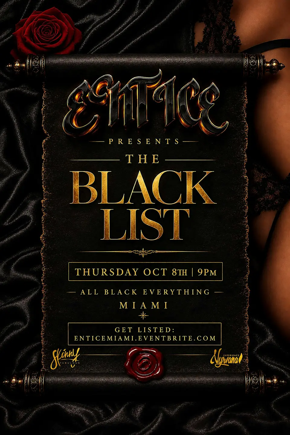 Entice flyer or graphic.