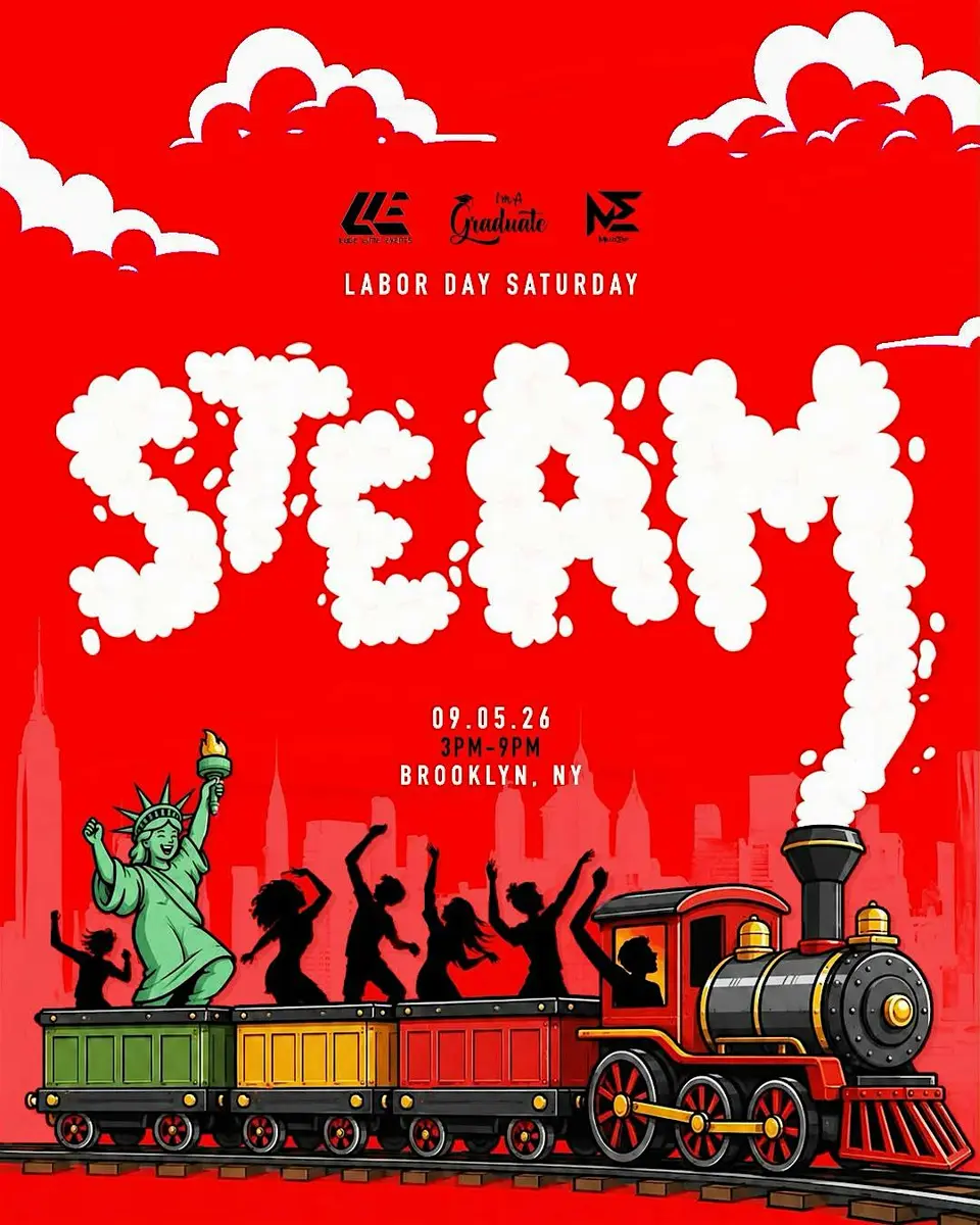 Steam NYC flyer or graphic.