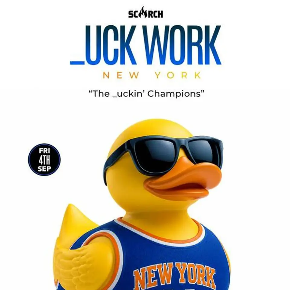 _UCK Work (Duck Work) NYC flyer or graphic.