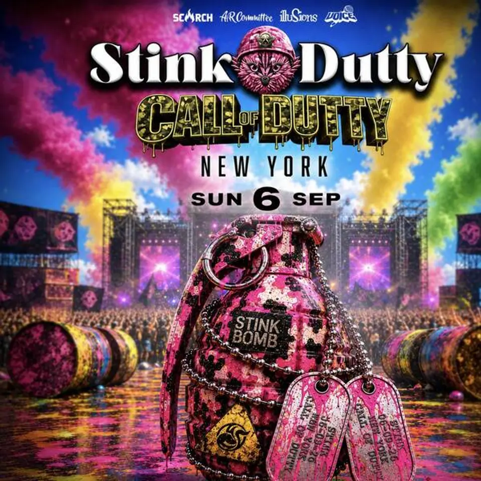 Stink + Dutty NYC flyer or graphic.