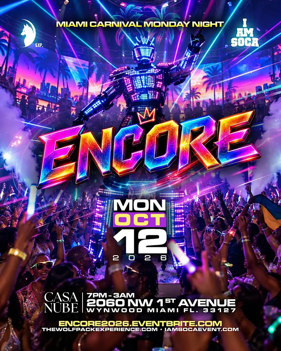 Encore flyer or graphic.