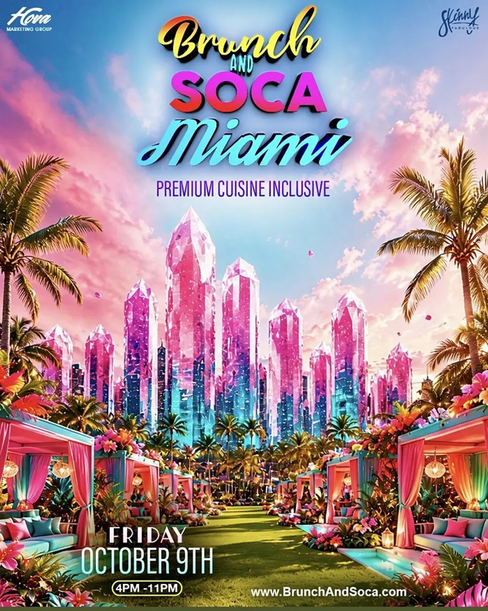 Brunch And Soca Miami flyer or graphic.
