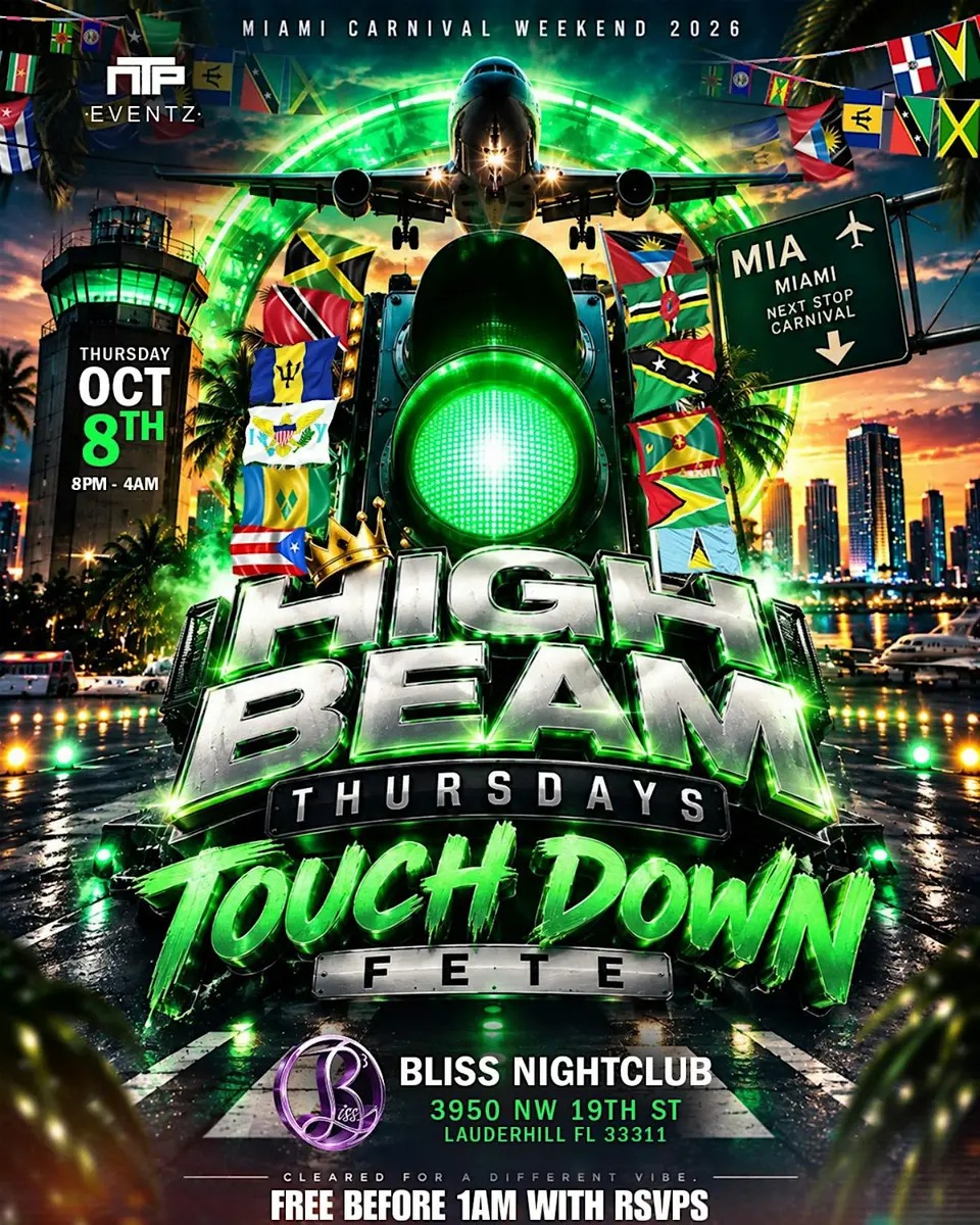 High Beam Touch Down flyer or graphic.