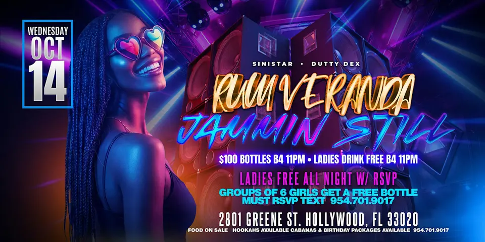 Rum Veranda - Jammin' Still flyer or graphic.