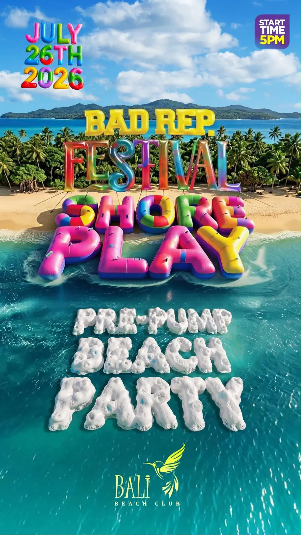 Bad Rep Festival - Shore Play flyer or graphic.