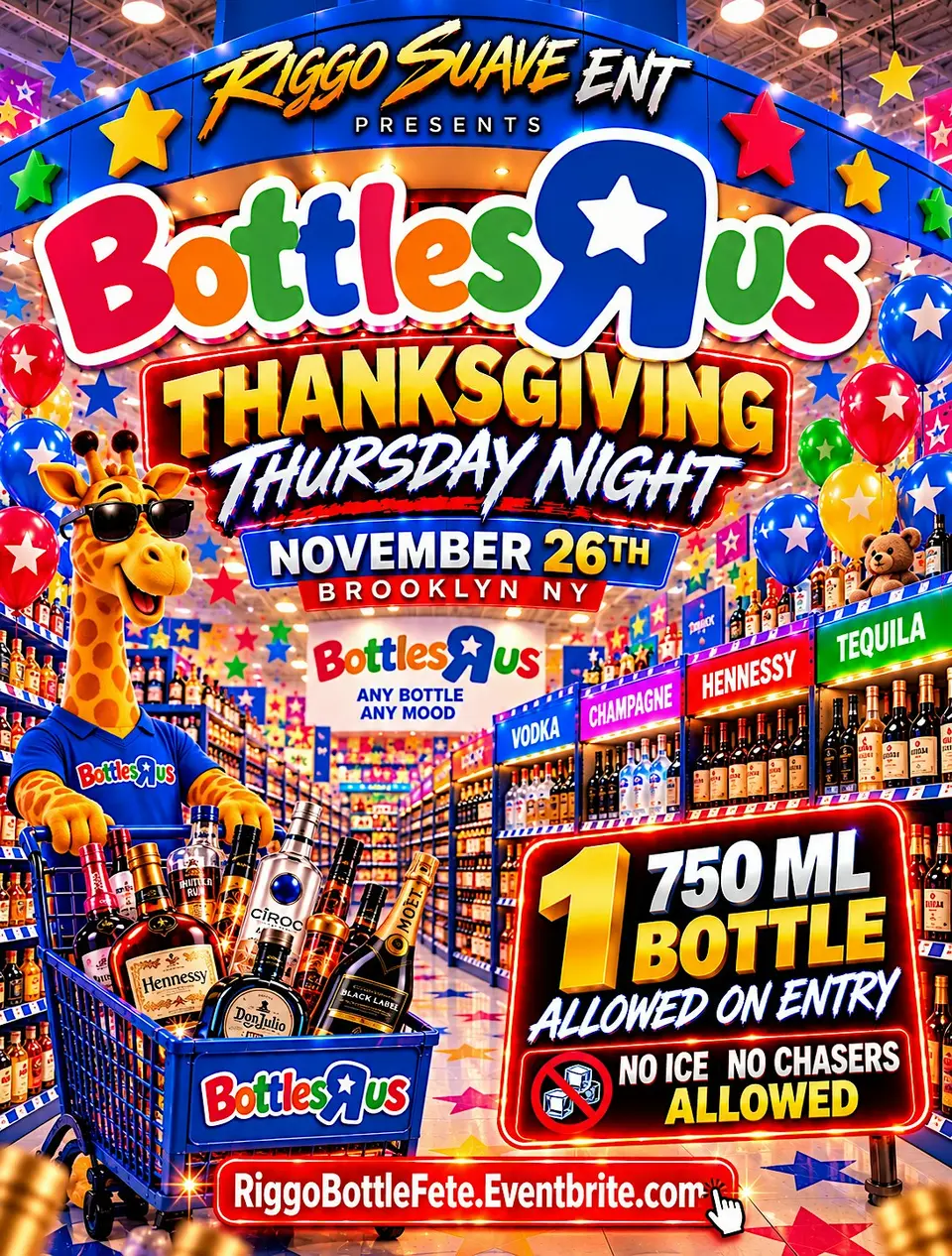 Bottles R Us flyer or graphic.