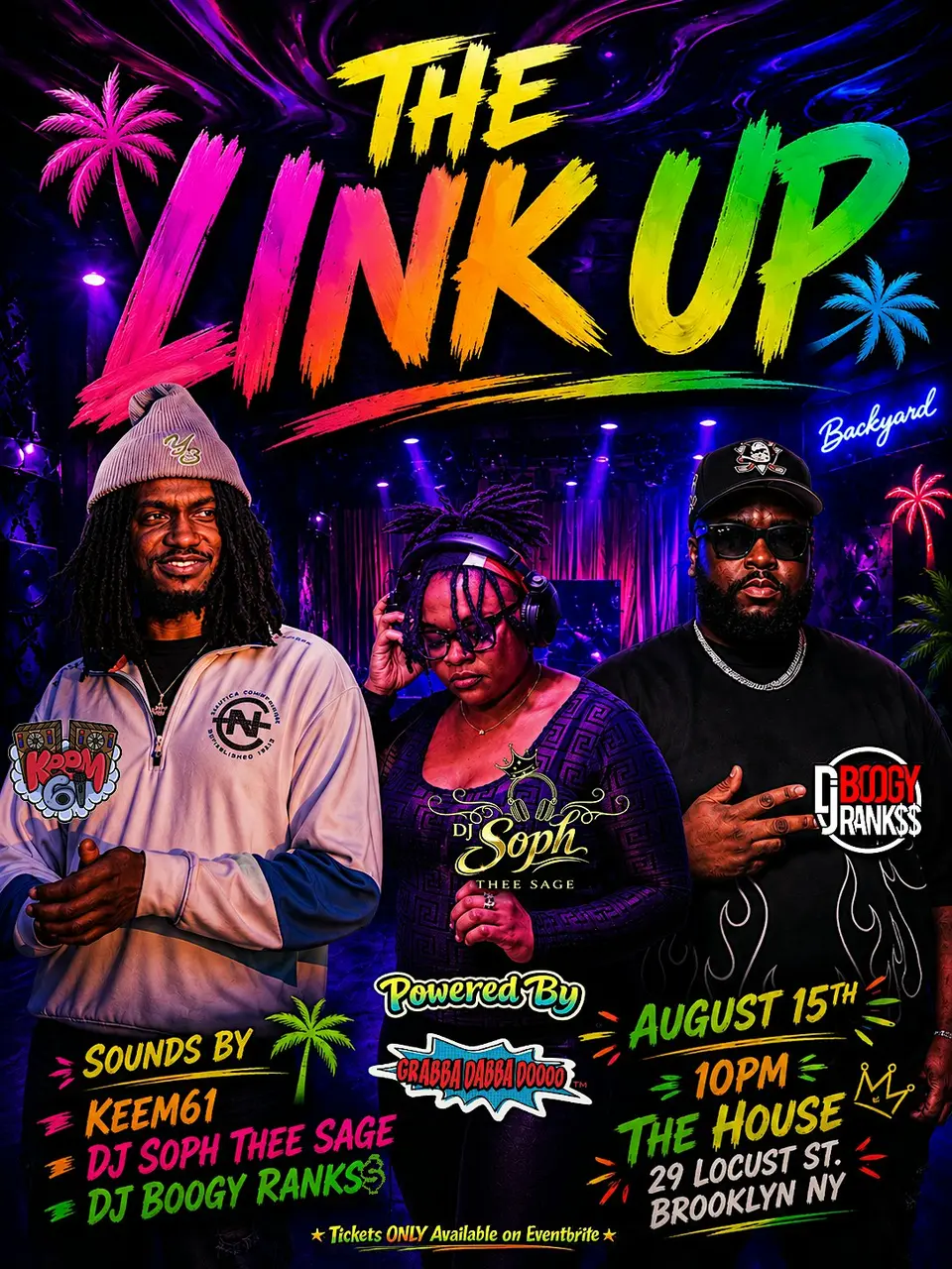 The Link Up flyer or graphic.