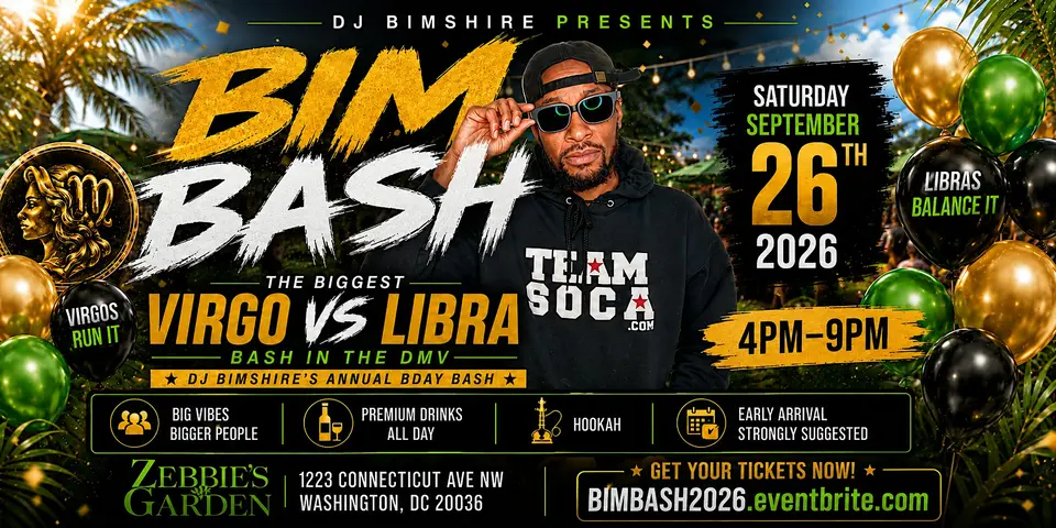 BIMBASH 2026 Virgos vs Libras flyer or graphic.