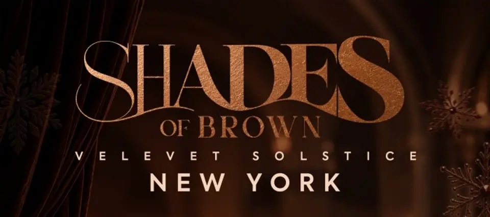 Shades of Brown: The Winter Social flyer or graphic.