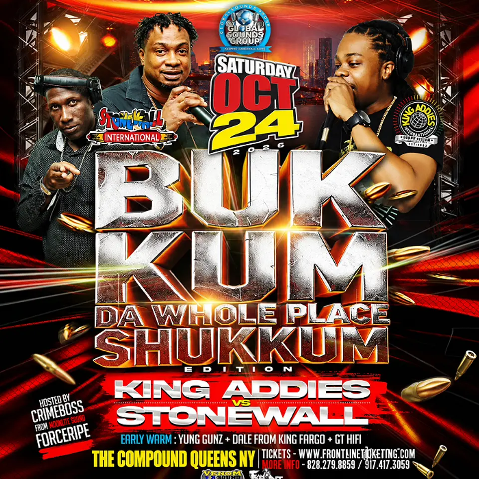 Bukum Soundclash flyer or graphic.