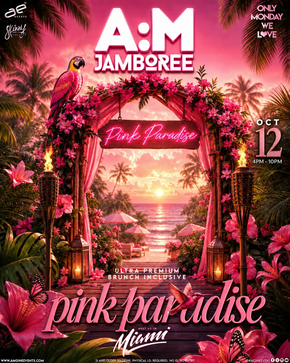 A:M Jamboree flyer or graphic.
