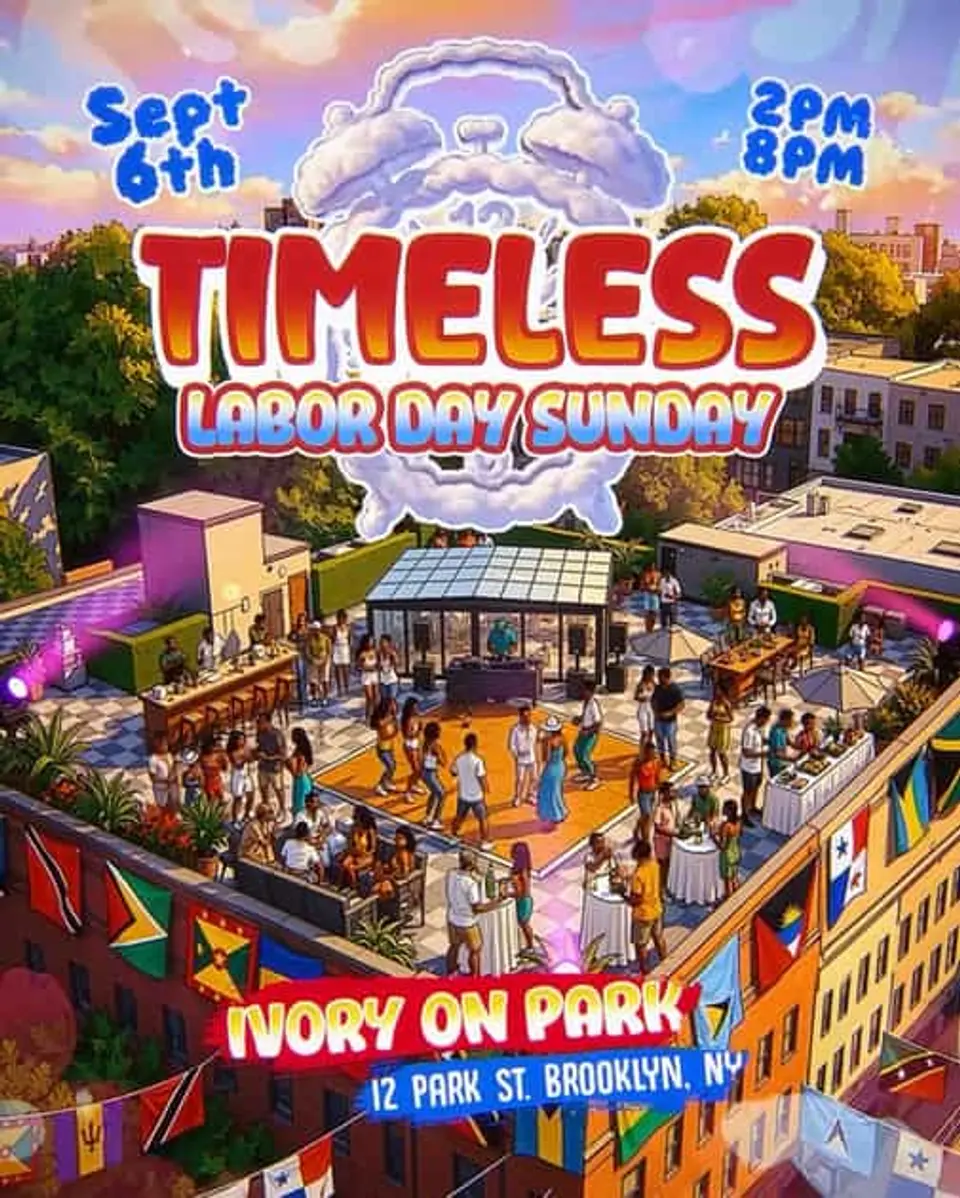 Timeless Labor Day Sunday flyer or graphic.