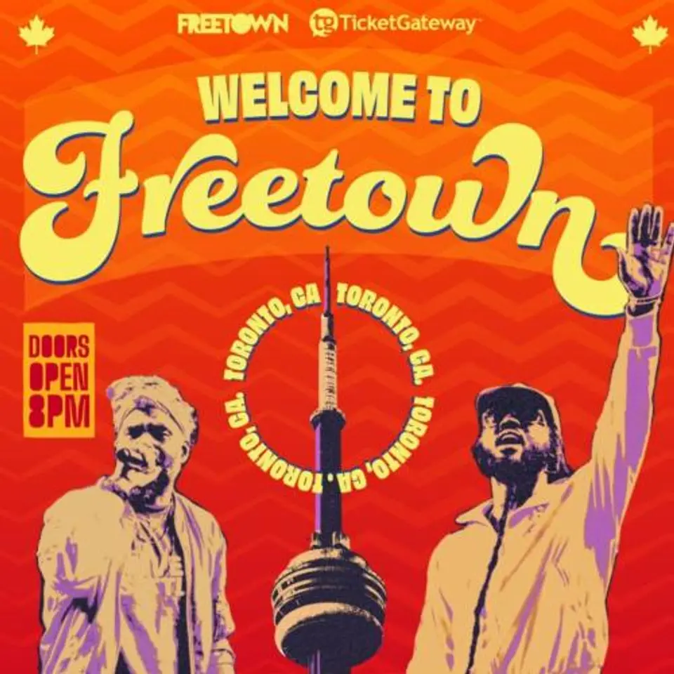 Welcome to Freetown flyer or graphic.