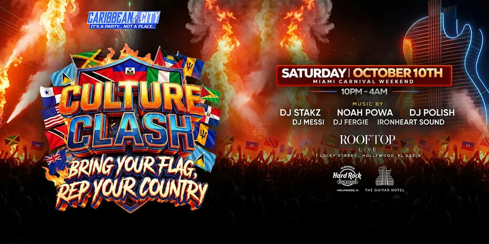 Culture Clash flyer or graphic.