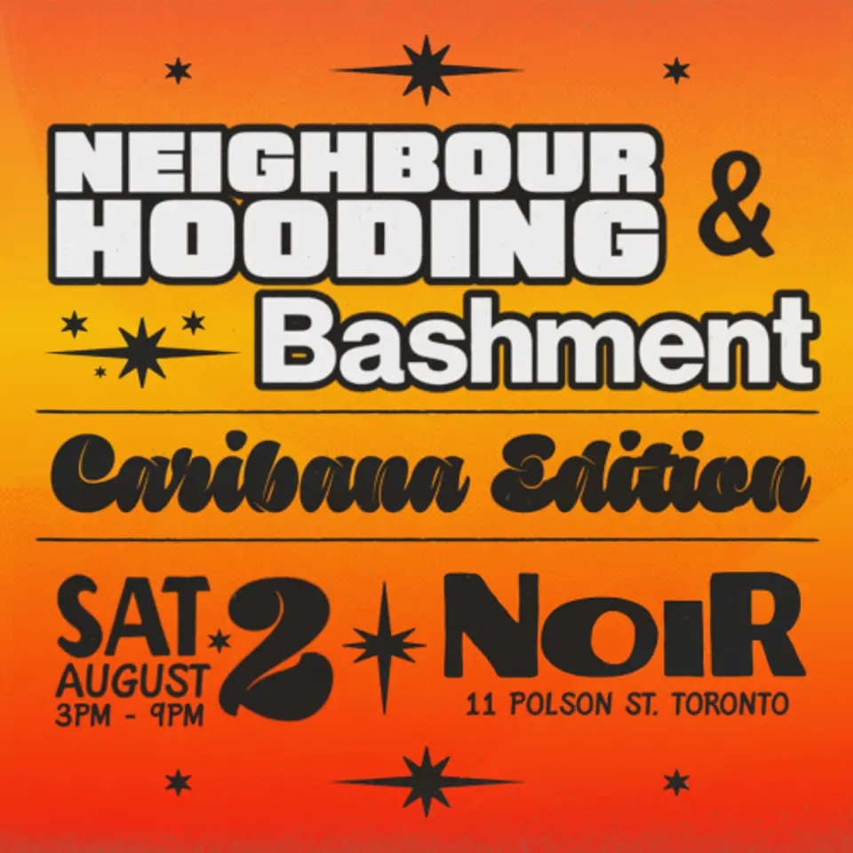 Bashment x Neighbourhooding flyer or graphic.