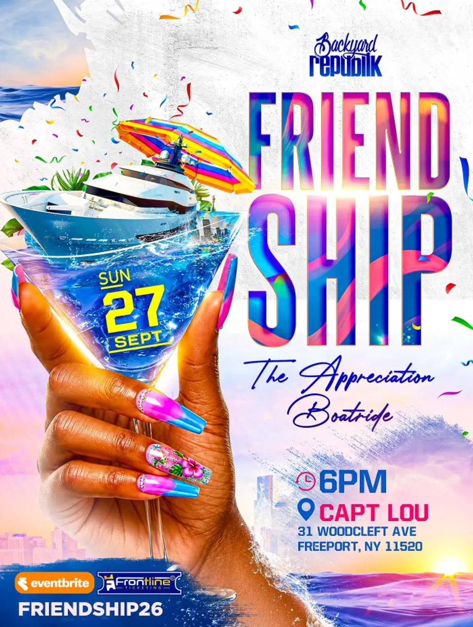 FriendShip flyer or graphic.