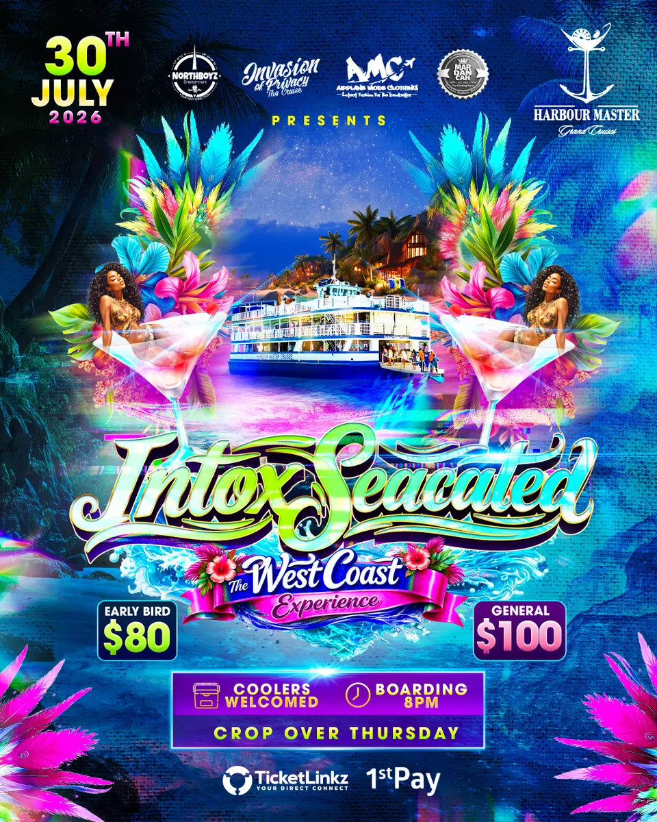 IntoxSeacated: The West Coast Experience flyer or graphic.
