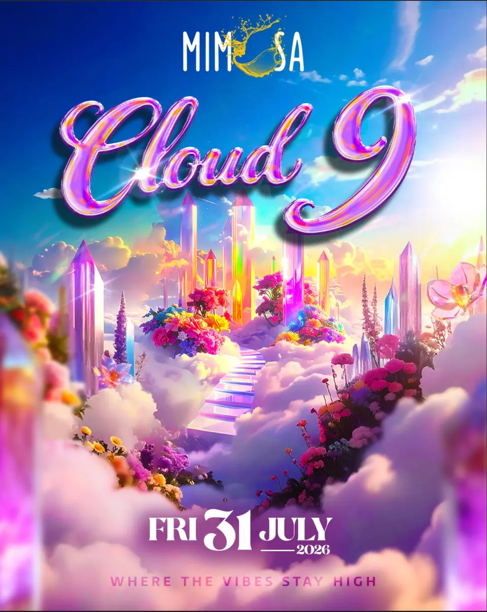Mimosa - Cloud 9 flyer or graphic.