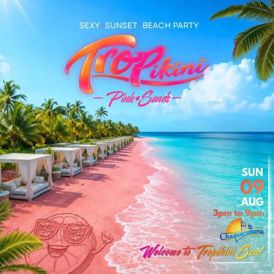 Tropikini flyer or graphic.