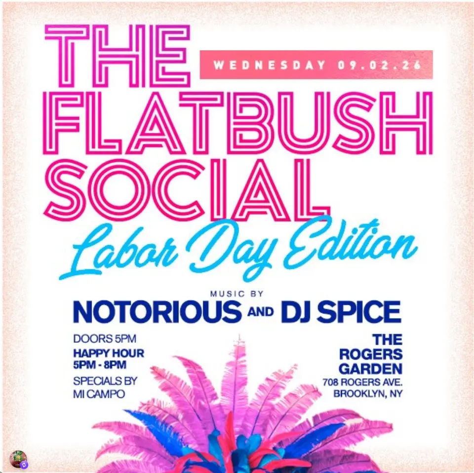 The Flatbush Social flyer or graphic.