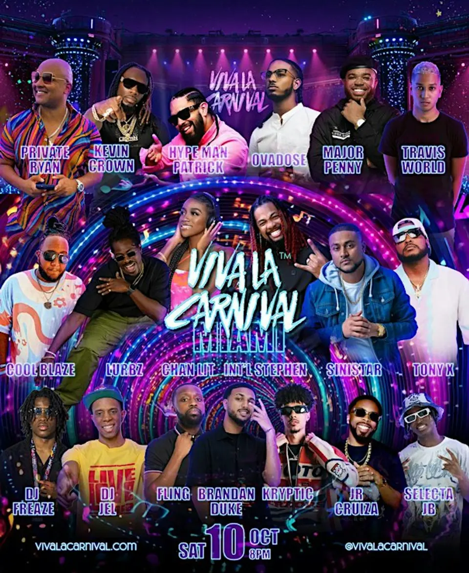 Viva La Carnival flyer or graphic.