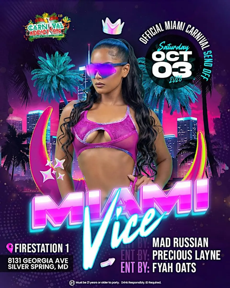 Miami Vce flyer or graphic.