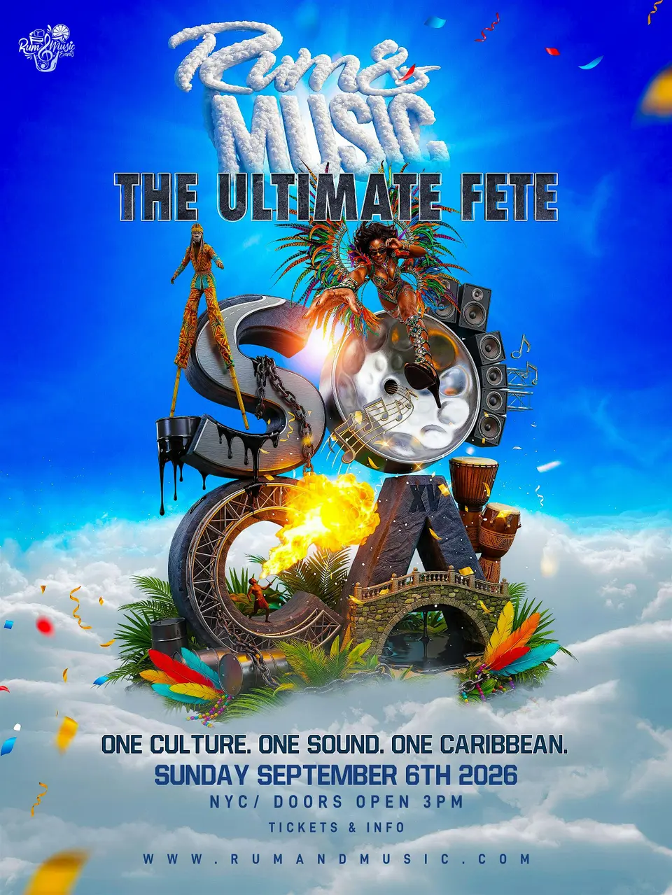 Rum & Music - The Ultimate Fete flyer or graphic.