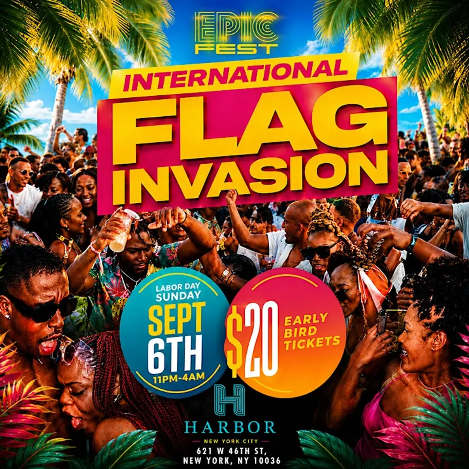 International Flag Invasion flyer or graphic.
