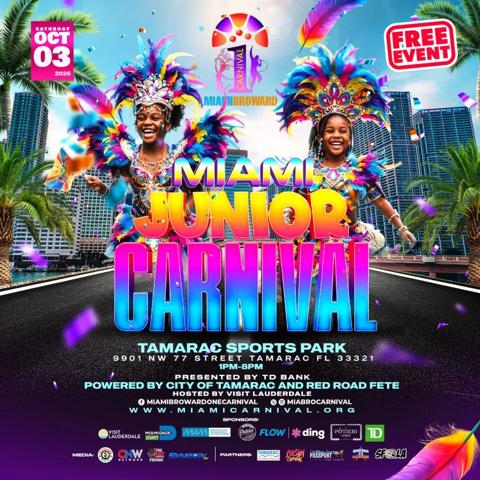 Official Junior Carnival Parade flyer or graphic.