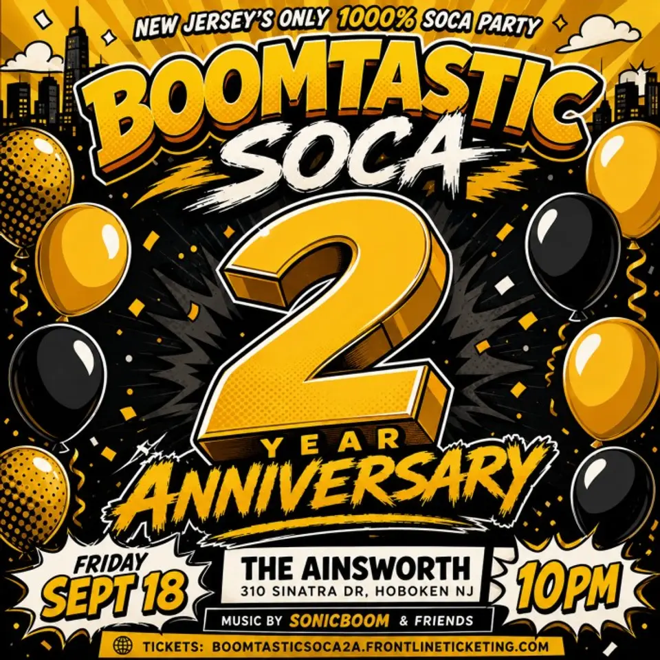 Boomtastic Soca flyer or graphic.