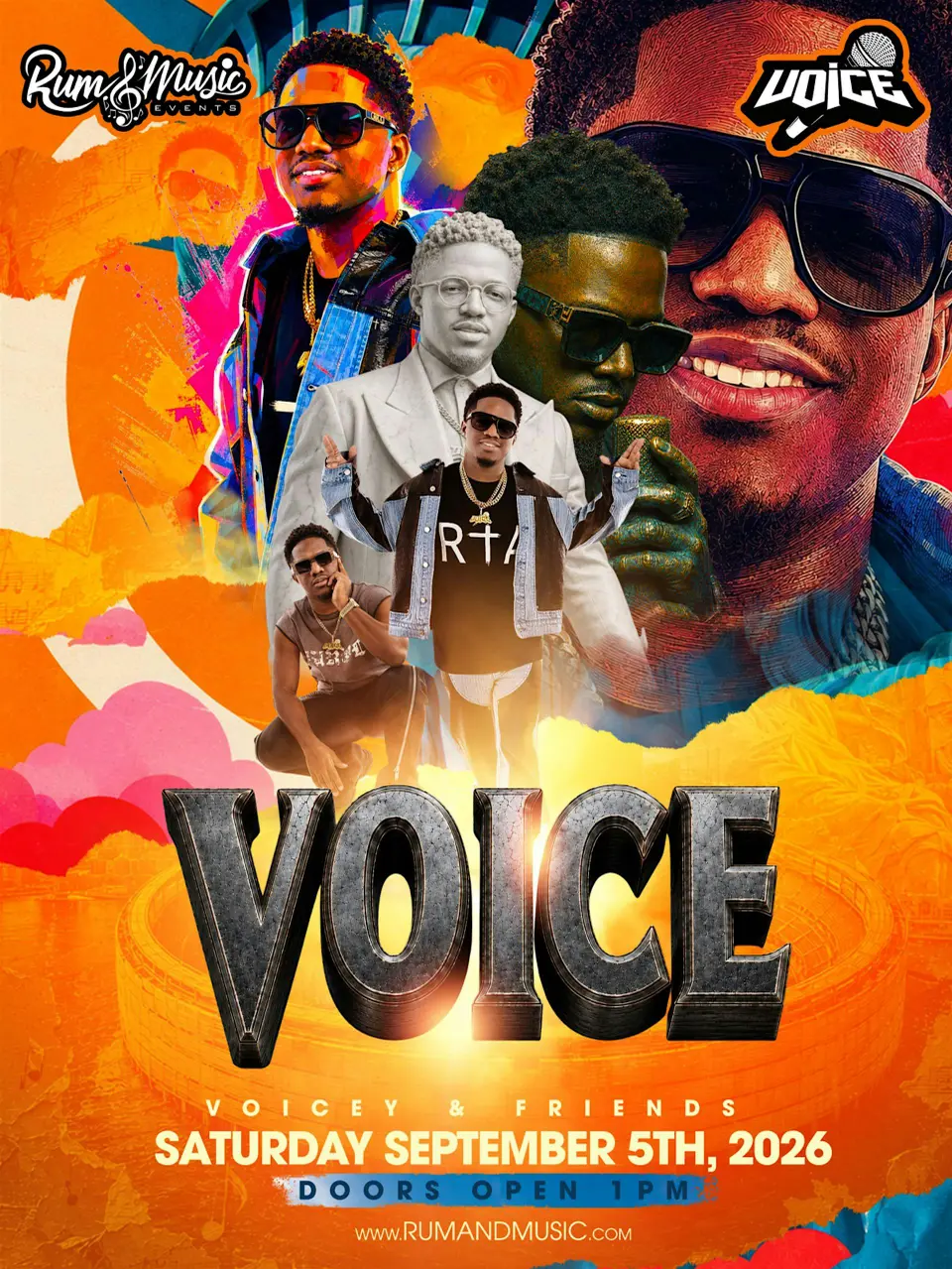 Voice flyer or graphic.