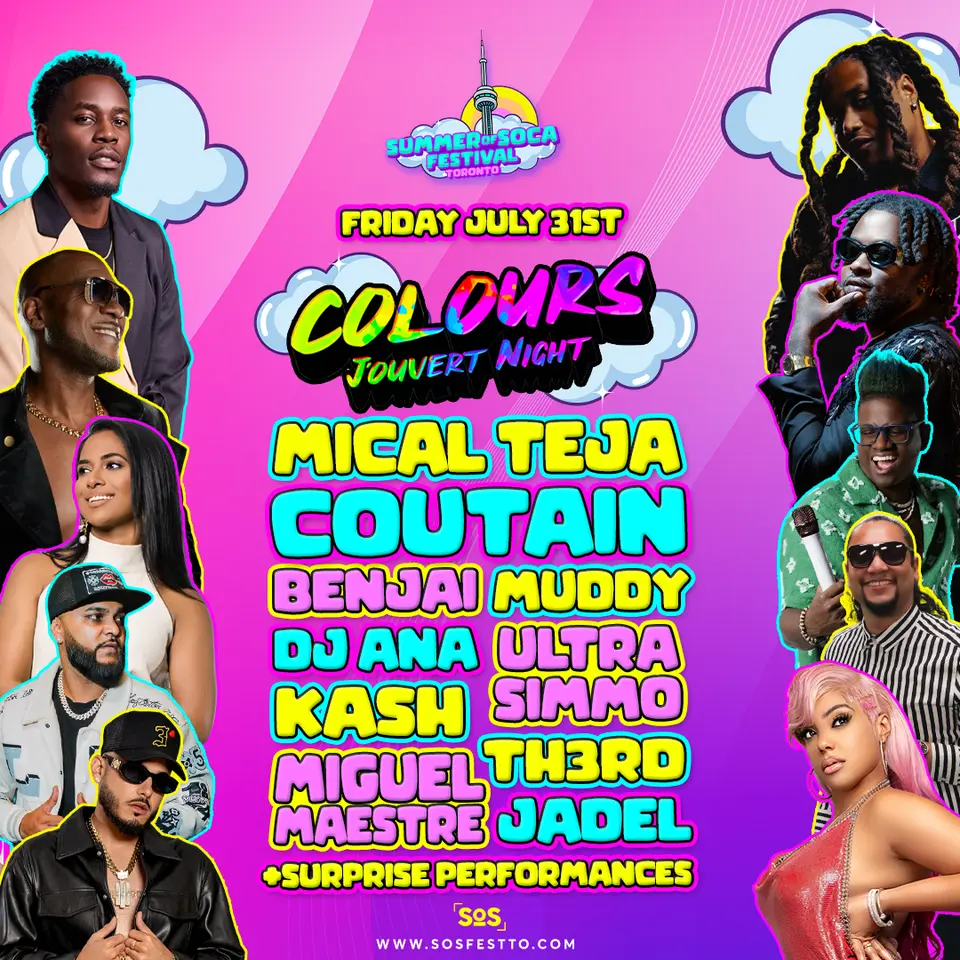 Colours - J’ouvert Night flyer or graphic.