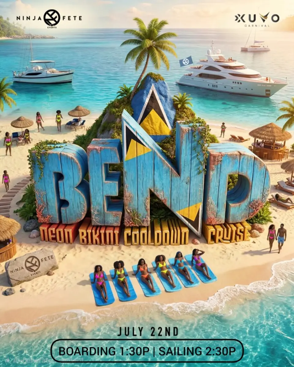 Bend: The Neon Bikini Cooldown Cruise flyer or graphic.