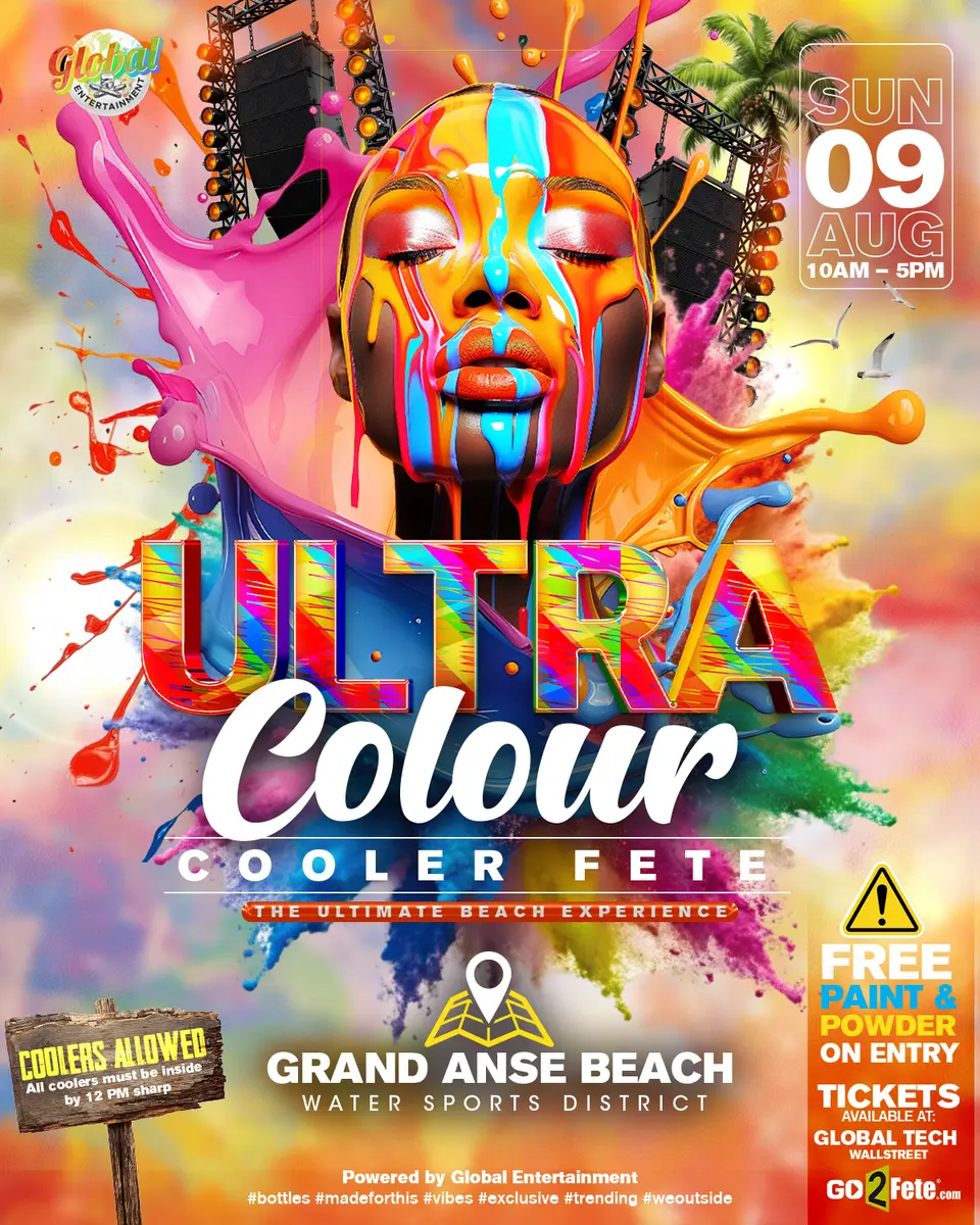 Ultra - Colour flyer or graphic.