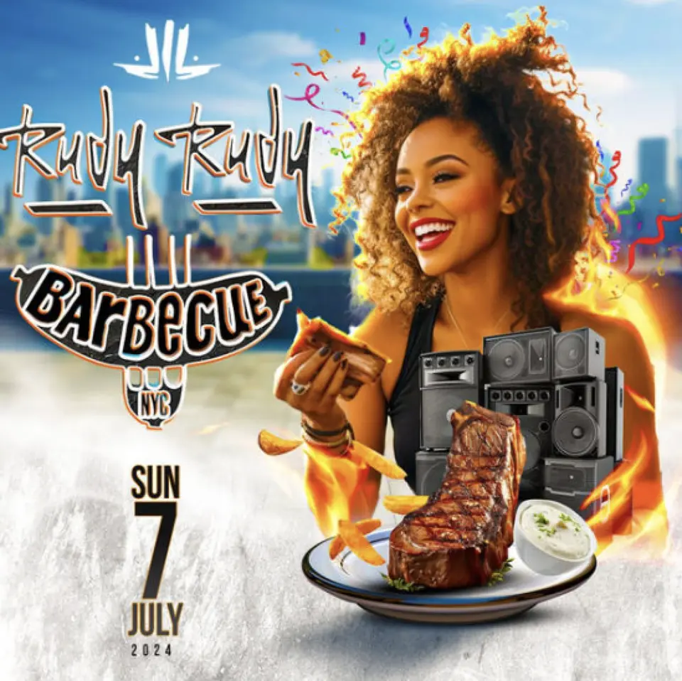 Rudy Rudy BBQ flyer or graphic.