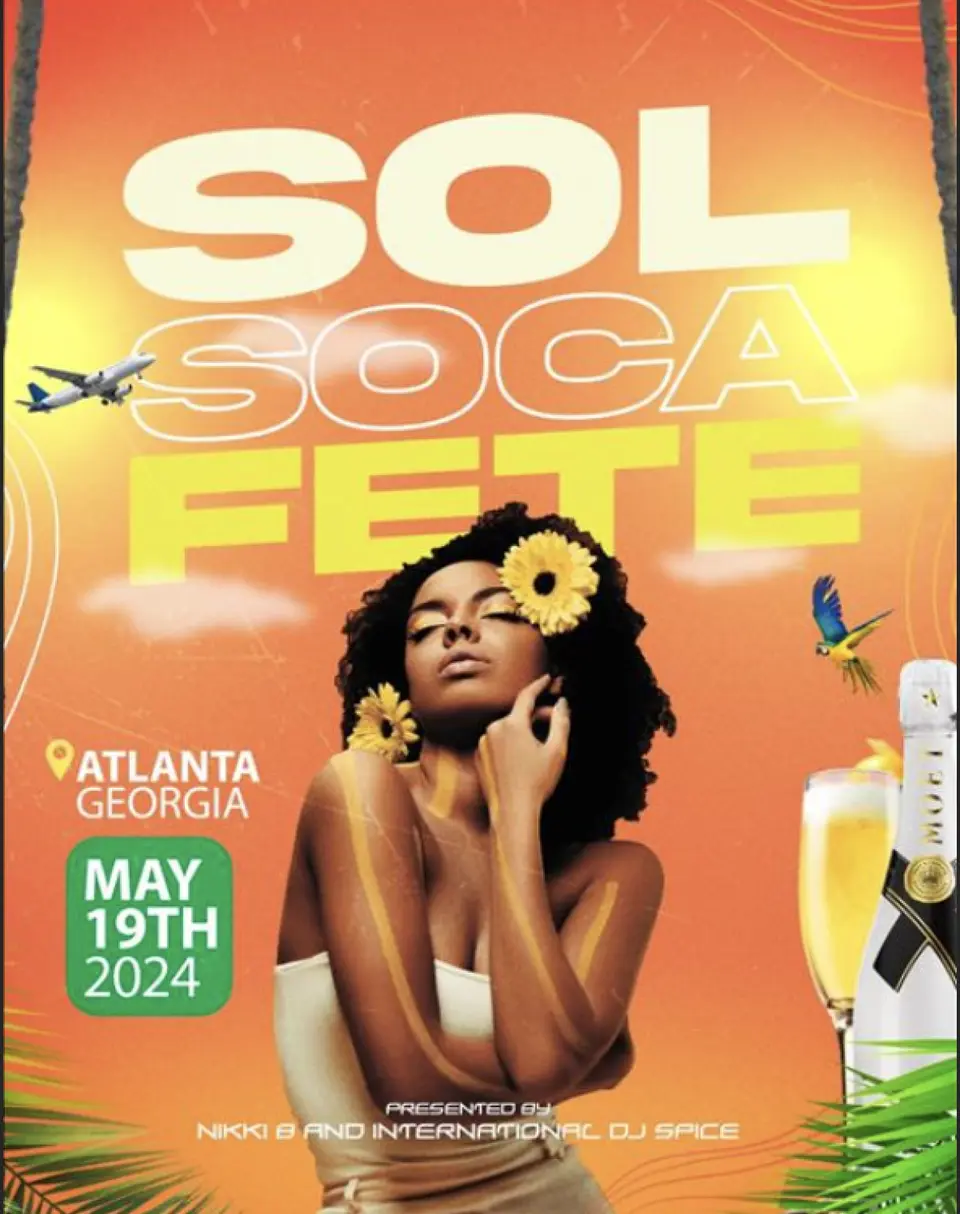 Sol Soca Fete flyer or graphic.